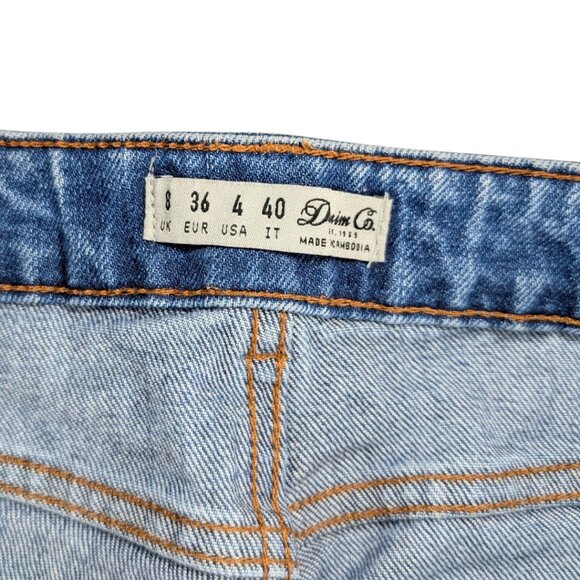 Denim Company Women's 4 Hi Rise Distressed Hem Boyfriend Jeans - Picture 8 of 8